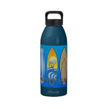 Born To Surf Water Bottle