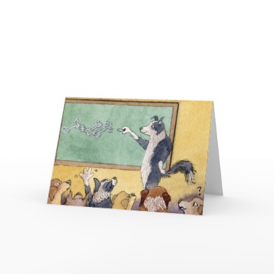 Born To Teach - Thank you, Teacher CARD by susanalisonart