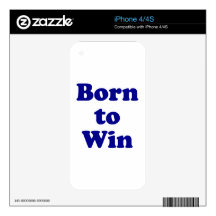 Born to Win iPhone 4S Skin
