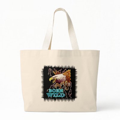 BORN WILD TOTE BAGS by nhmystix