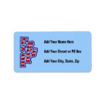 Born With Skates On T-shirts and Gifts Custom Address Label