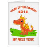 Born Year of The Dragon 2012 Baby Gift Card