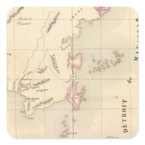 Borneo Oceania no 20 Square Stickers