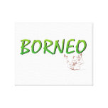 Borneo Orangutan Holiday Gallery Wrap Canvas