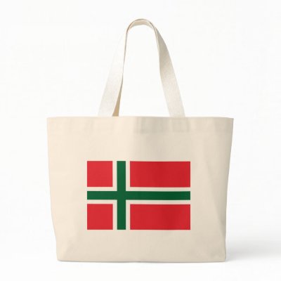 Bornholm Amt Flag Tote Bag by FlagTshirts