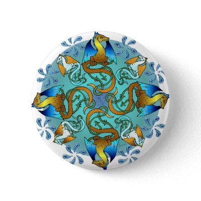 Bornholm Blues Button by Jaenne