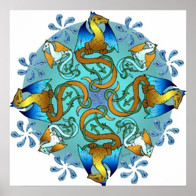 Bornholm Blues Canvas Print - Clockwise by Jaenne