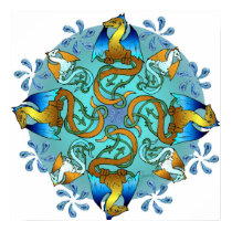 Bornholm Blues Canvas Print - Counter Clockwise by Jaenne Bornholm Blues Canvas Print - Counter Clockwise