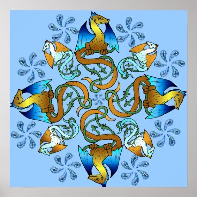 Bornholm Blues Canvas Print - So Very Blue by Jaenne