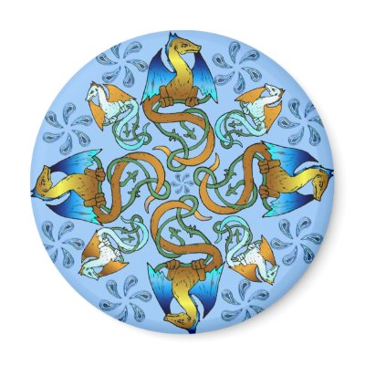Bornholm Blues Magnet by Jaenne
