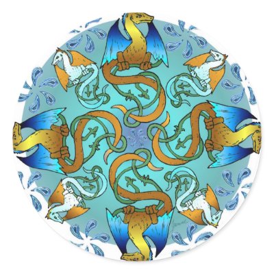 Bornholm Blues Sticker by Jaenne