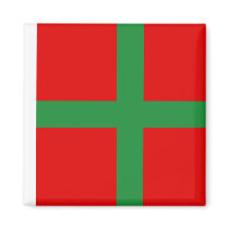 Bornholm flag refrigerator magnet