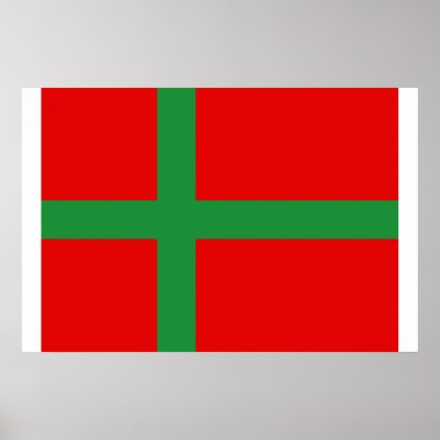 Bornholm flag posters by FlagLibrary