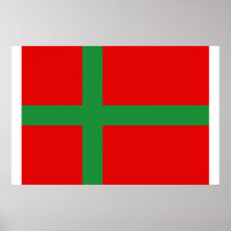 Bornholm flag print