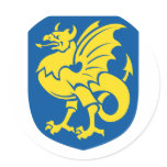 bornholms, Denmark Round Sticker