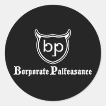 Borporate Palfeasance Round Sticker