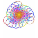 Borromean Ring Spiral Chain t-shirts
