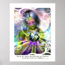 Borrowed World Quote Poster
