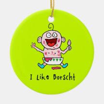 Borscht Baby Ornament