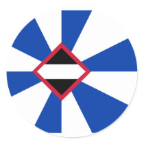 Borsele, Netherlands flag Round Sticker
