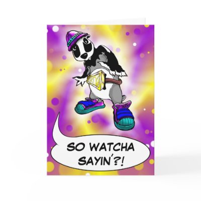 Bortel Badger - customizable Greetingcard by Illow_Orange