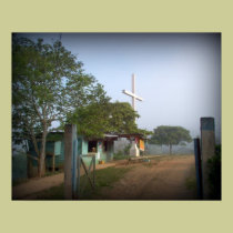 Borucan Village - the Cross posters