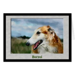 Borzoi Art Gifts card