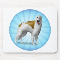 Borzoi cartoon mousepads by cartoondogs Borzoi cartoon mousepads