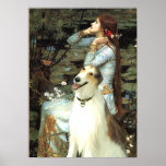 Borzoi (Russian Wolfhound) - Ophelia Seated Print