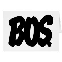 BOS Letters Greeting Cards
