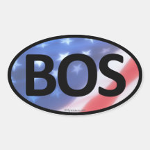 BOS Oval Sticker