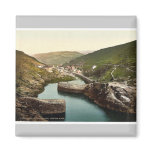 Boscastle, harbor looking west, Cornwall, England Refrigerator Magnet