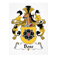 Bose Family Crest Personalized Invite