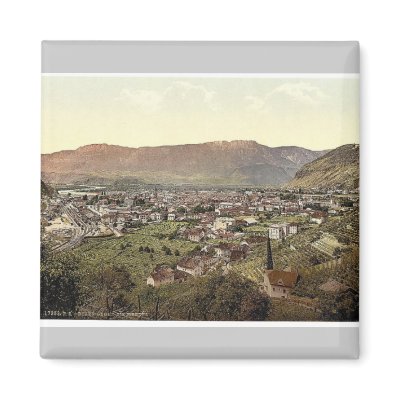 Bosen and Mendel, Tyrol, Austro-Hungary rare Photo Refrigerator Magnets by photochrom