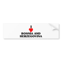 BOSNIA AND HERZEGOVINA BUMPER STICKER