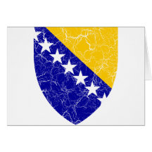 Bosnia And Herzegovina Coat Of Arms Card