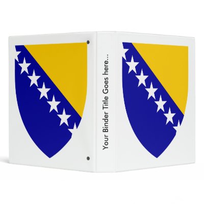 Bosnia And Herzegovina Coat of Arms detail 3 Ring Binder by representmycountry