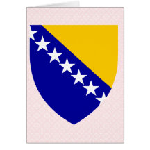 Bosnia And Herzegovina Coat of Arms detail Greeting Cards