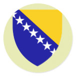 Bosnia And Herzegovina Coat of Arms detail Round Stickers
