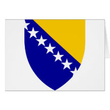 Bosnia and Herzegovina coat of arms Greeting Cards