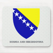 Bosnia And Herzegovina Coat of Arms Mousepad
