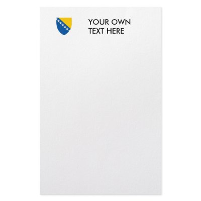 Bosnia and Herzegovina Coat of Arms Stationery by flagshirts