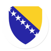 Bosnia and Herzegovina coat of arms stickers
