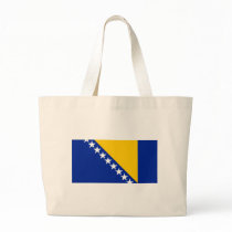 Bosnia and Herzegovina Flag BA Tote Bags