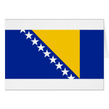 Bosnia and Herzegovina Flag BA Cards