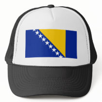 Bosnia and Herzegovina Flag BA Trucker Hats