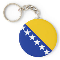 Bosnia and Herzegovina Flag BA Keychains