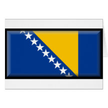 Bosnia and Herzegovina Flag Greeting Card