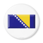 Bosnia and Herzegovina Flag Jewel Fridge Magnet