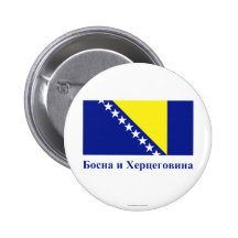 Bosnia and Herzegovina Flag with Name in Serbian Buttons